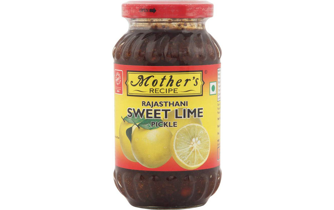 Mother's Recipe Rajasthani Sweet Lime Pickle  Glass Jar  350 grams